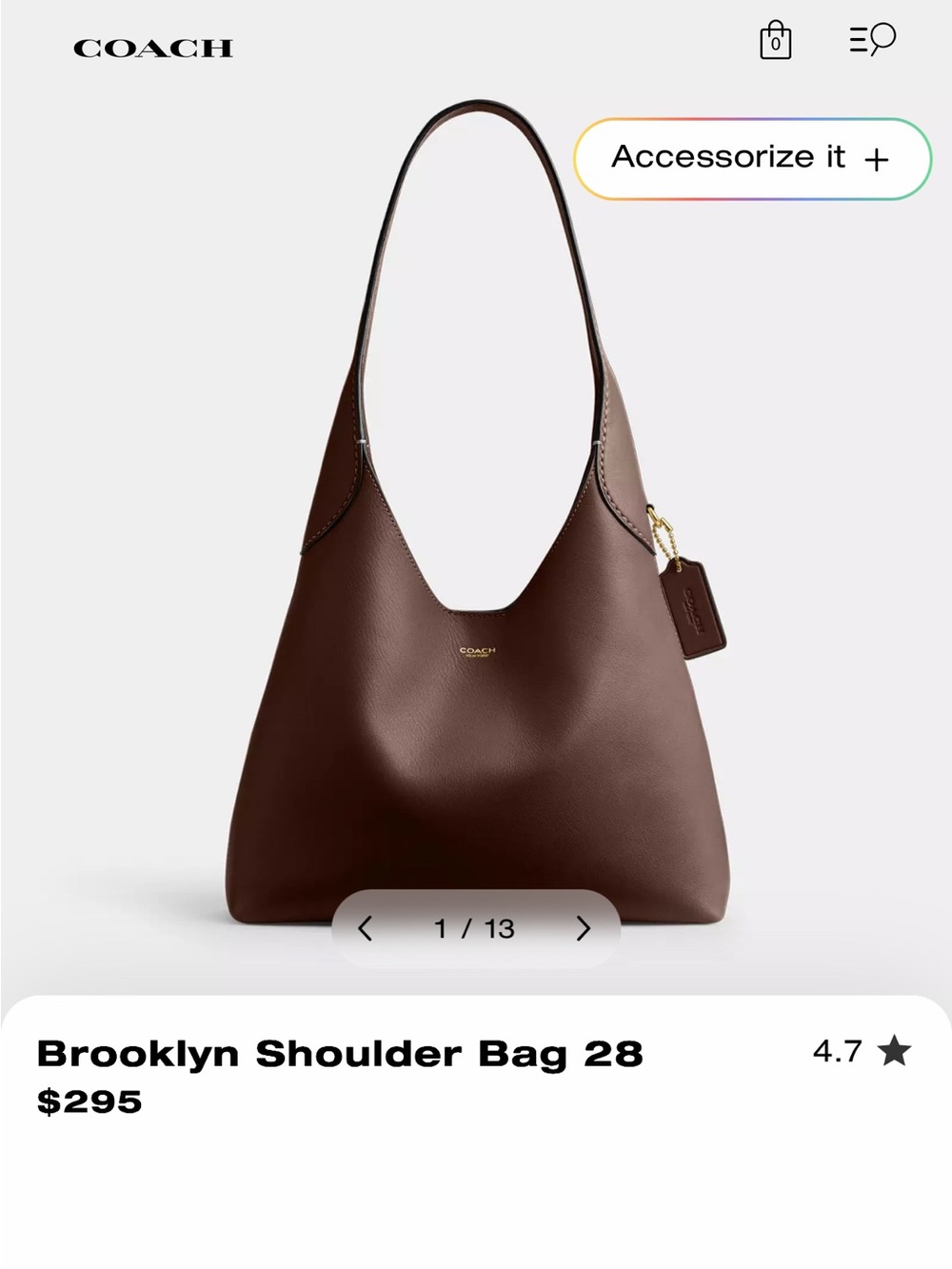 Coach Brown Brooklyn 28